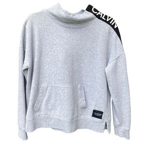 Calvin Klein Performance Grey Woman’s Crew Neck with Front Pocket